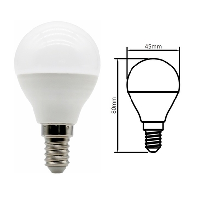En forma de pelota de golf bombilla LED 5W 110v/220v E17 E27 B22 Base personalizable para iluminación interior