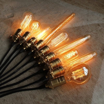 Lámpara de estilo retro 110v-220v Antigua lámpara incandescente St64 St58 E26 E27 B22 25w 40w 60w