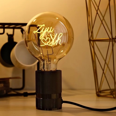 Vidrio de ámbar transparente 4W G80/95 Serie LED decorativa de Edison con CRI Ra 80-90