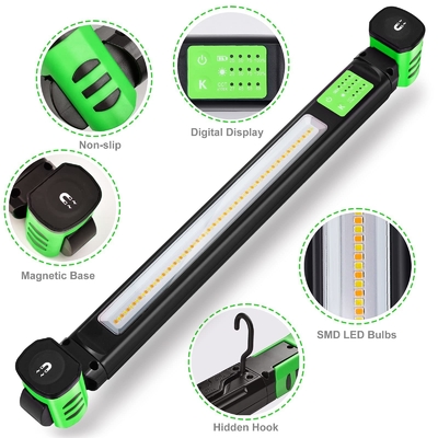 IP80 luz de trabajo LED 1600 lumen temperatura de doble color 360 grados magnético y gancho