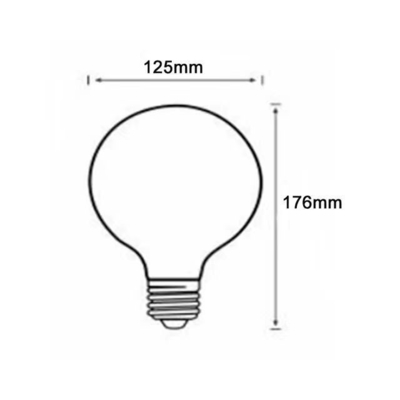 Bulbo de filamento LED inteligente para interiores con luz RGB y control Bluetooth inalámbrico