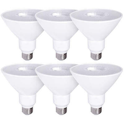 Potencia 6 Cuenta Blanco Frío E26 5000K Luz de Inundación LED Lámpara de reflejo para iluminación exterior