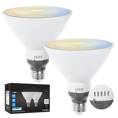 Potencia 6 Cuenta Blanco Frío E26 5000K Luz de Inundación LED Lámpara de reflejo para iluminación exterior