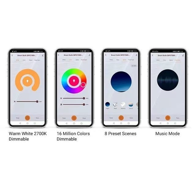 2200K-6500K Bulbo de filamento que cambia de color con Bluetooth inalámbrico y control TUYA APP