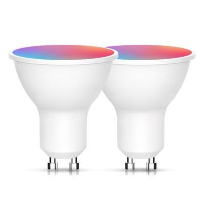 Lamparitas inteligentes Gu10 controladas por aplicación con eficiencia luminosa de 85lm/w