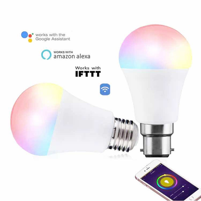 Aluminio Smart Zigbee Wifi bombilla LED con aplicación móvil y control de voz de Google Alexa
