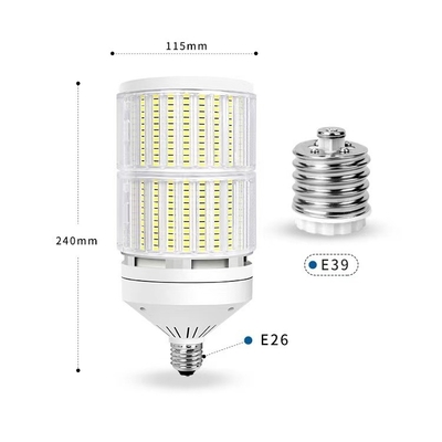 E27 E14 B22 E39 E40 Lámpara de almacén 100lm/w bombilla de maíz LED con alta eficiencia luminosa