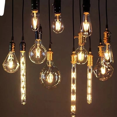 Tensión de entrada 85-265V E27/B22 4W 6W 8W Antigua bombilla de Edison LED con 80 Ra