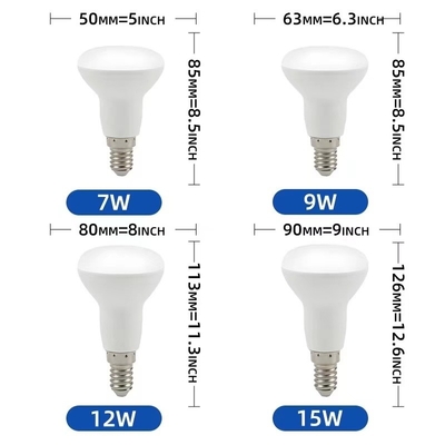 Botón manual R39/R50/R63/R80 bombillas LED de alta luminosidad para brillo y ahorro de energía