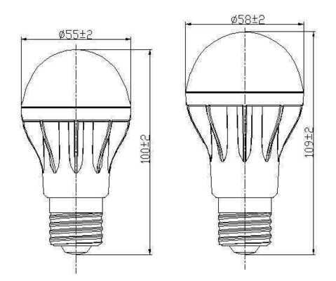 Bulbo LED interior 5w 7w Pleno plástico con diseño de palo y fuente de luz LED sin complicaciones