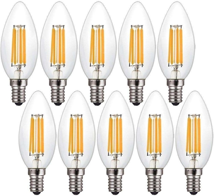 ETL Listado C35 E11 bombilla de incandescencia LED 4W 120C Dimmable 500lm 0,06kg para ahorrar energía