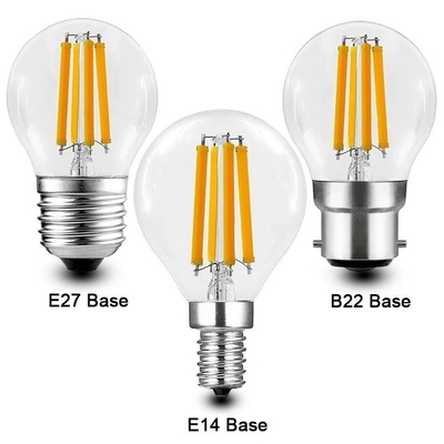 ETL C35 E11 Globo LED de lámpara de filamento 4W 120C Disminuible para diseño de iluminación y circuitos