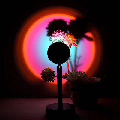 Lámparas de mesa de rotación de 90 grados proyección del arco iris luz LED para los requisitos del cliente