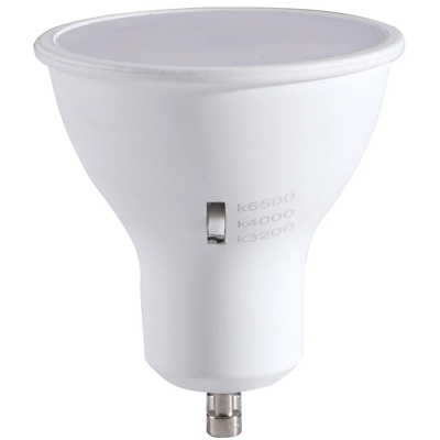 CRI 80 6W 120D GU10 Proyector LED atenuable con selección de CCT múltiple 3000K/4000K/6500K