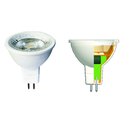 Larga duración de vida horas 25000 LED MR16 5W 3W foco de luz de bombilla 4000K 220V con controlador de IC
