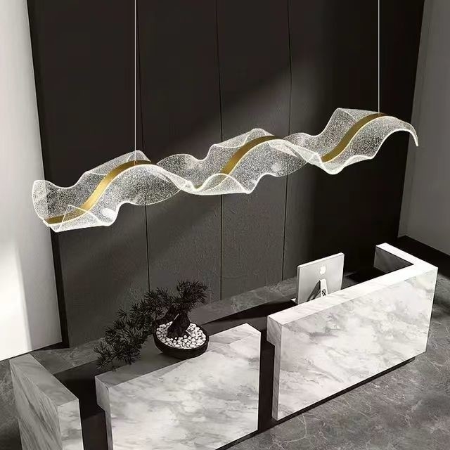 Lámpara de cristal de 60W de diseño moderno para lujo de la sala de comedor Iluminación decorativa