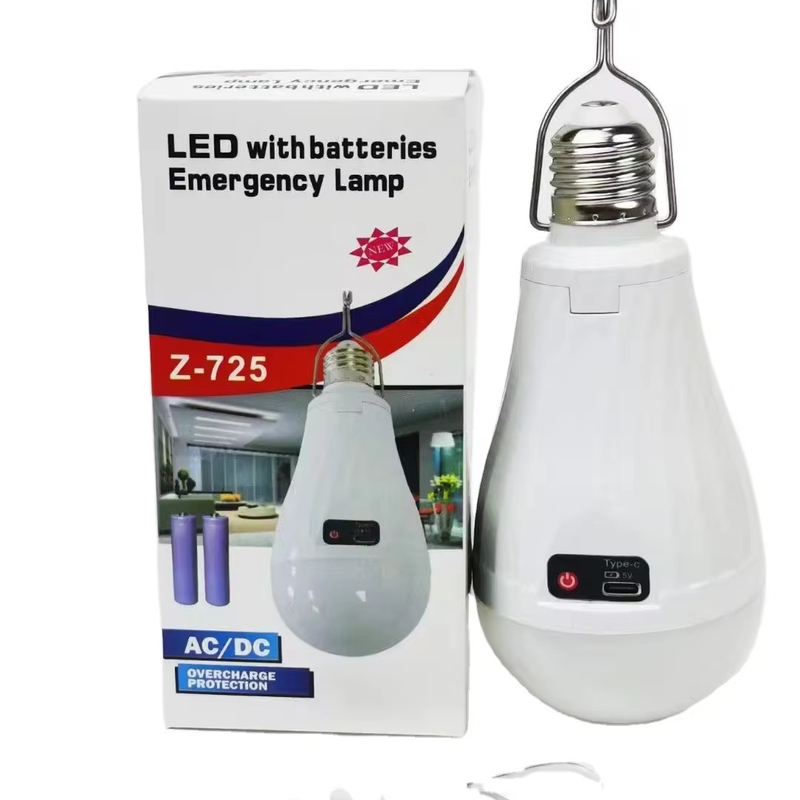 2 E27/B22 bombilla de emergencia de LED recargable para soluciones de iluminación de ahorro de energía
