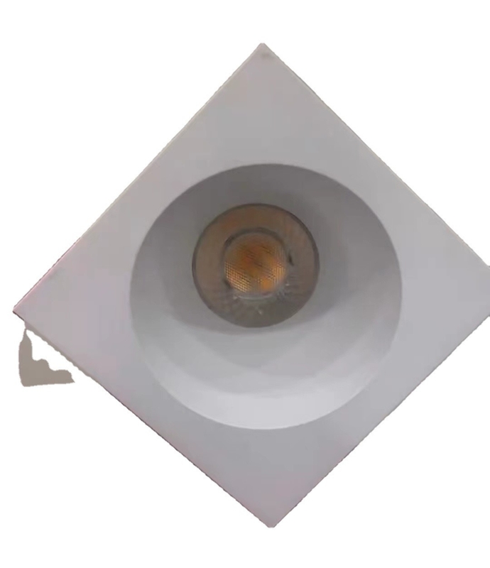 Lámparas de luz de techo de una sola cabeza COB 6W 3000K-3400K-4000K 3CCT Cuadrado Anti-brillo