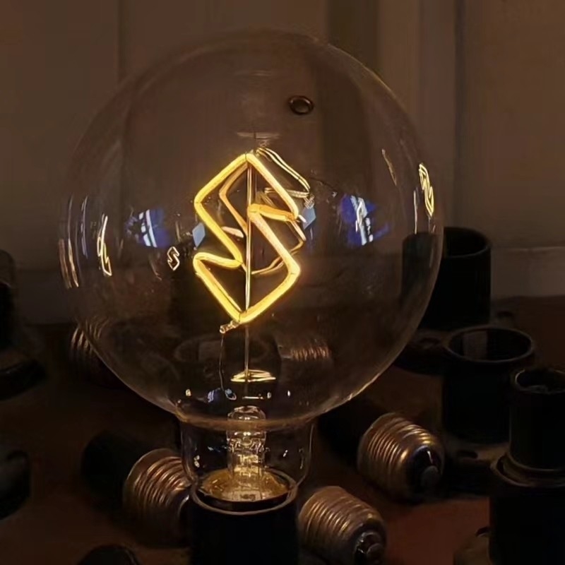 GLOBE G125 Serie LED Decorativo Edison bombilla con patrones o texto personalizados