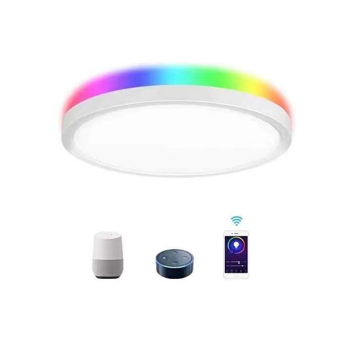 Aluminio aleación LED Smart Light 30w Slim Tuya Wifi Smart LED luz de techo para el hogar de la oficina