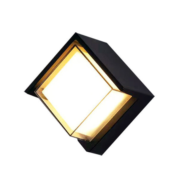 Lámpara de jardín LED de pared redonda y cuadrada IP65 exterior 10W 15W para iluminación de ahorro de energía