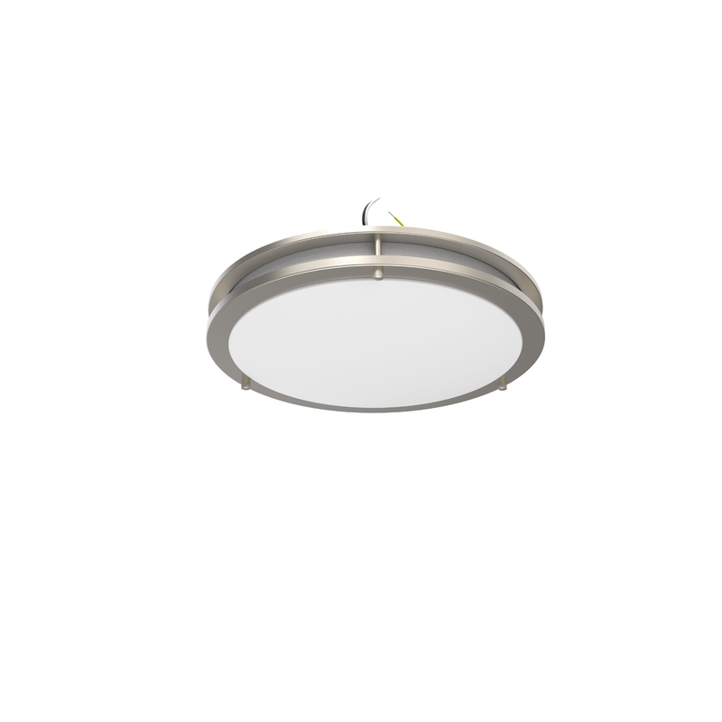 Duración de vida 50000 horas 12 pulgadas 15W 5CCT tapa de plástico LED doble anillo de techo luz CL-B1215