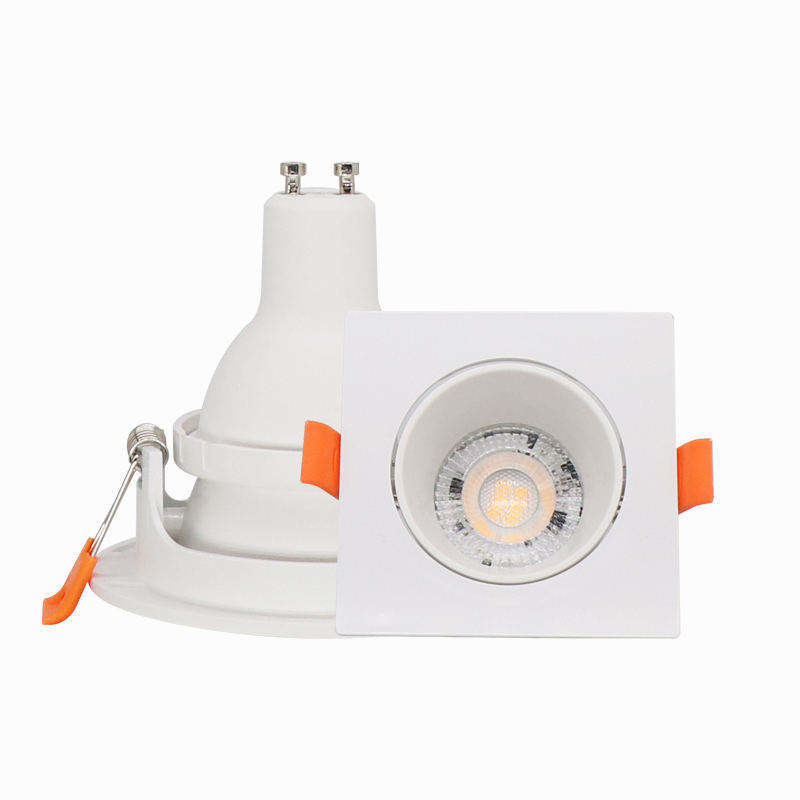 5w Mr16 Gu10 Hotel Square Mini Smart Anti Glare Techo ajustable de superficie sin adornos luz LED en relieve Downlights