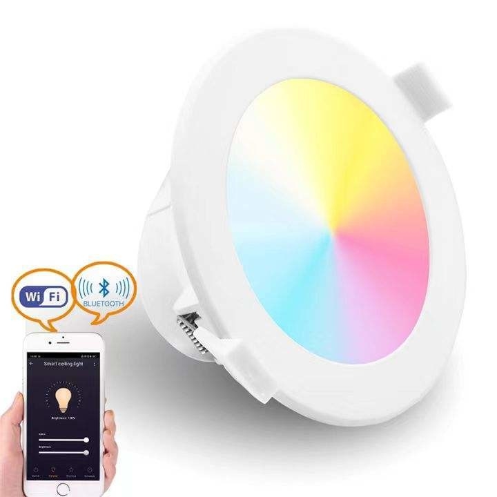 TH0356 Fuente de luz de panel LED de 18W para decoración de la oficina en el hogar luz de fondo RGB inteligente apagable