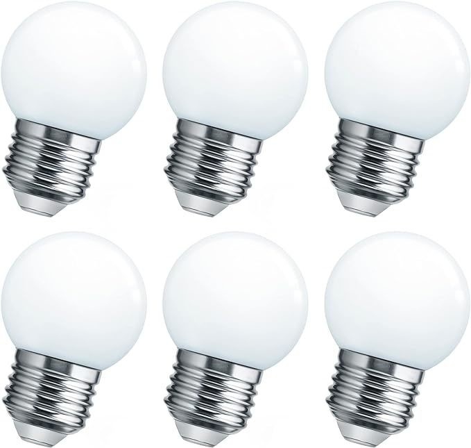LED Baño de la vanidad bombilla de luz Globo 15W equivalente E26 Base de tornillo mediano Blanco fresco