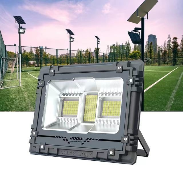 Lámpara Flujo luminoso lm 300-800 Proyector de carga solar para almacén y estadio