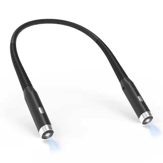 Modo de control Conmutador de control Led portátil flexible cuello colgante de carga luz de libro para bricolaje