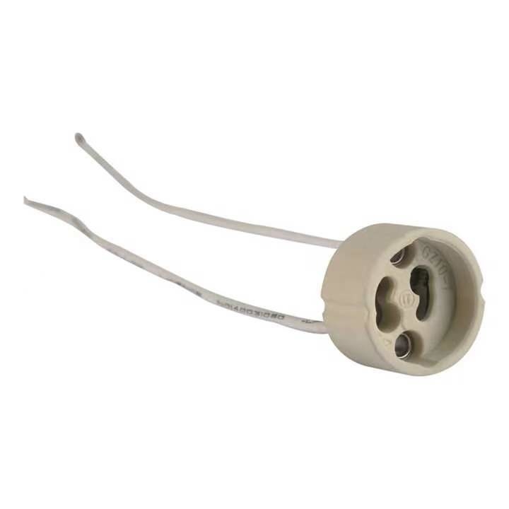 1- GU10/GZ10 Portador de lámpara de cerámica de bombilla de toma de corriente para sala de estar interior