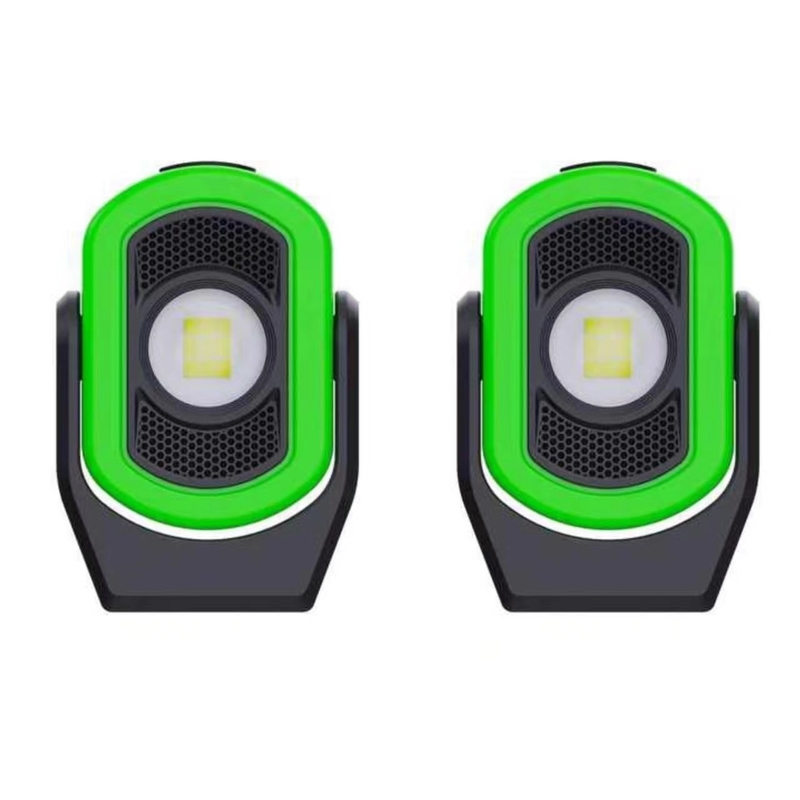 Fuente de alimentación de corriente continua luz de trabajo recargable de litio verde LED USB tipo C para mantenimiento