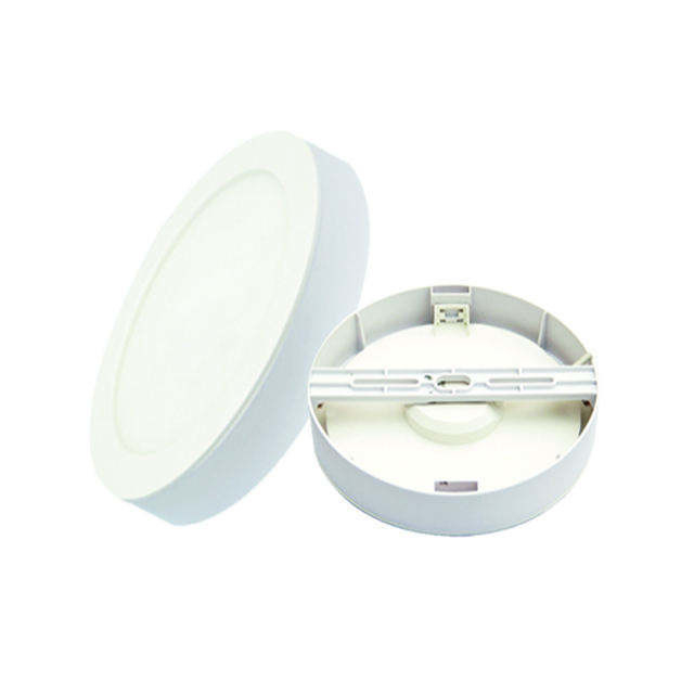 Panel de luz de montaje de superficie redonda LED desmontable 6w 9w 12w 16w 18w para LED de techo