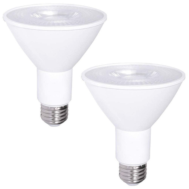 12W 100W Control de botones de control de luz de inundación LED de color blanco cálido E26 3000K