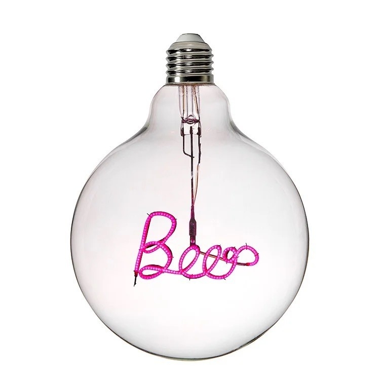 IP44 Diseño único Metal Decoración para el hogar DIY Bulbo de filamento de vacaciones lámpara de mesa LED vintage