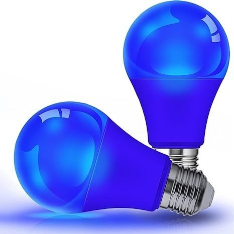 Bulbo de LED azul A19 9W E26 sin oscurecimiento para iluminación exterior de Navidad y diseño de circuitos