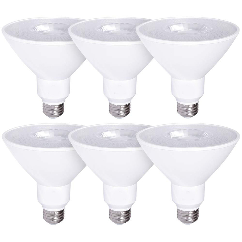 Potencia 6 Cuenta Blanco Frío E26 5000K Luz de Inundación LED Lámpara de reflejo para iluminación exterior