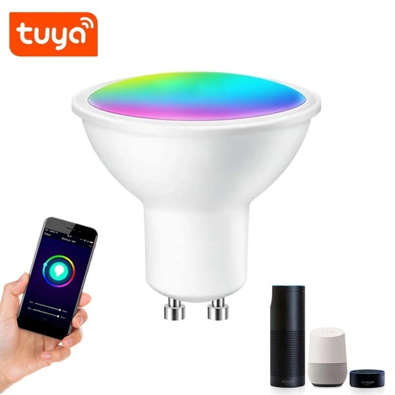 Control remoto Smart WiFi GU10/MR16 Spot Bulb con soporte de Google Alexa y atenuación