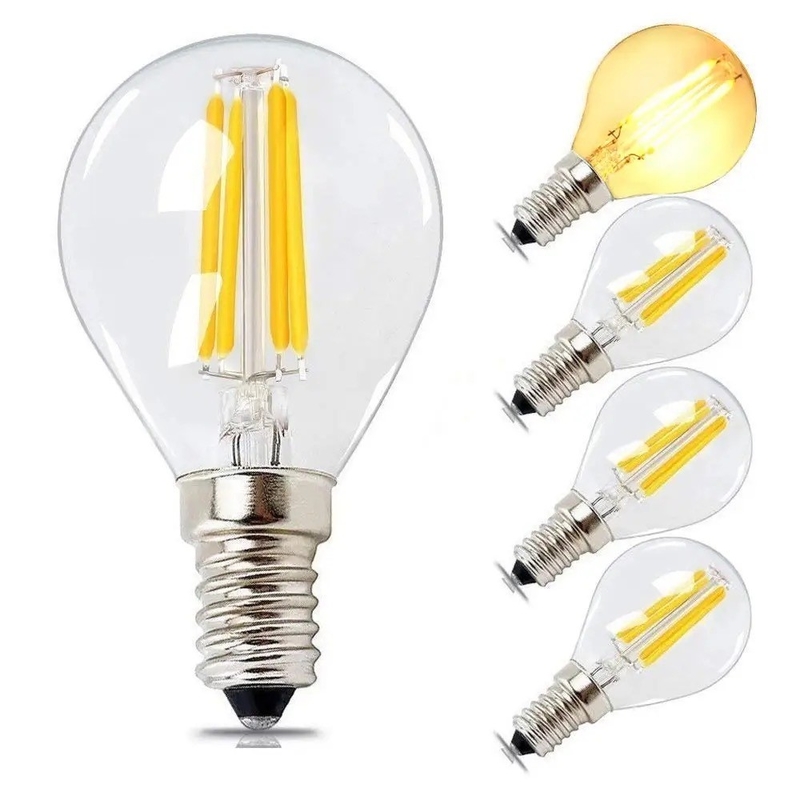 ETL C35 E11 Globo LED de lámpara de filamento 4W 120C Disminuible para diseño de iluminación y circuitos