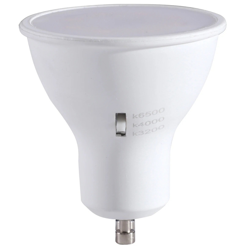 CRI 80 6W 120D GU10 Proyector LED atenuable con selección de CCT múltiple 3000K/4000K/6500K